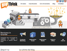 Tablet Screenshot of bigthink.it